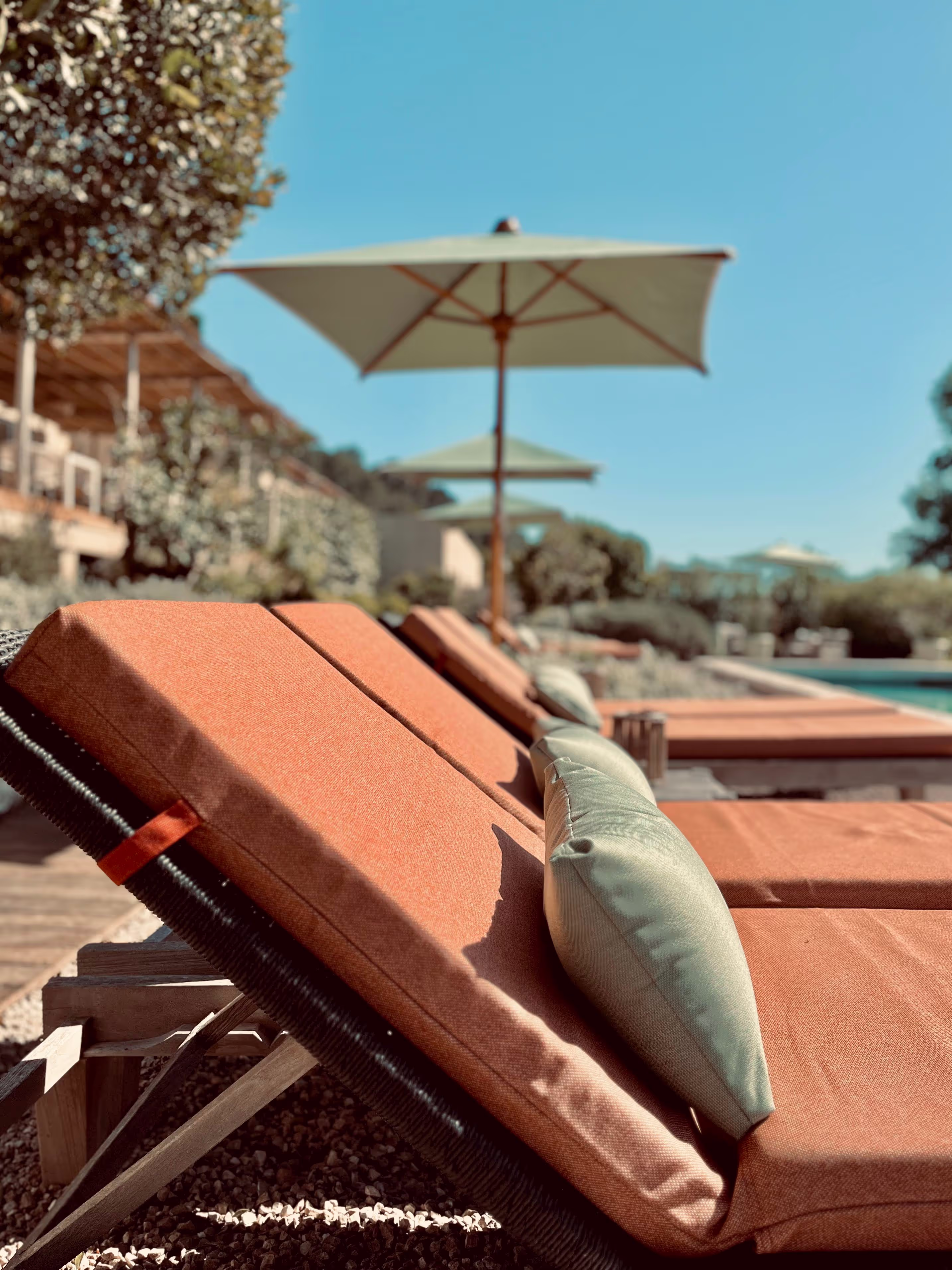 Gardens and valley view at Toile Blanche, Saint-Paul de Vence