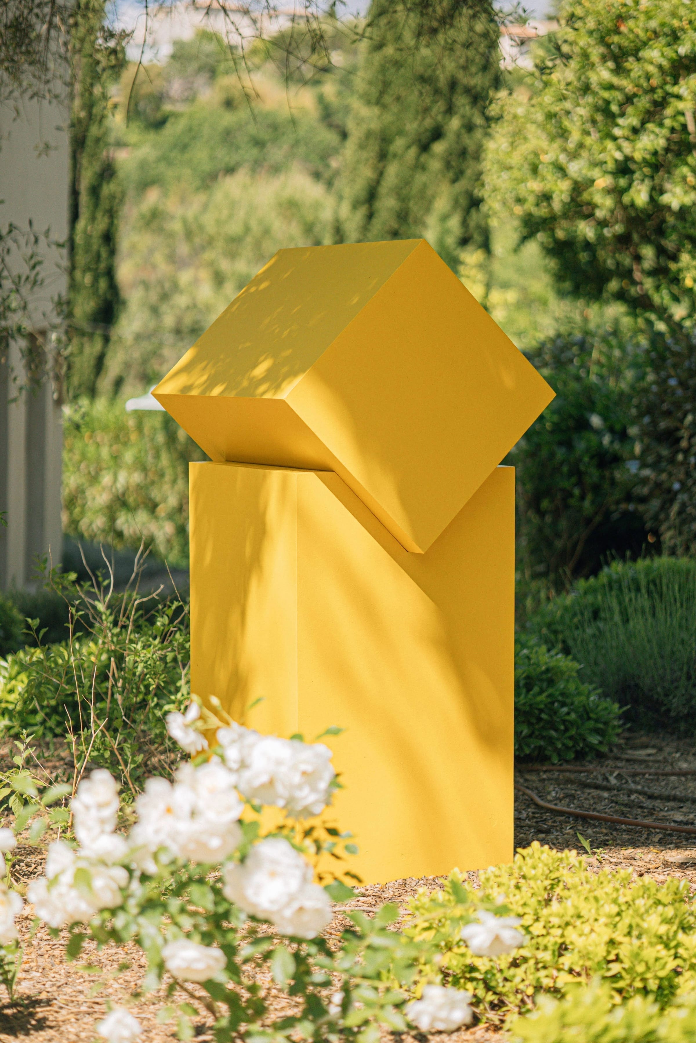 Pool area and Mediterranean architecture at Toile Blanche