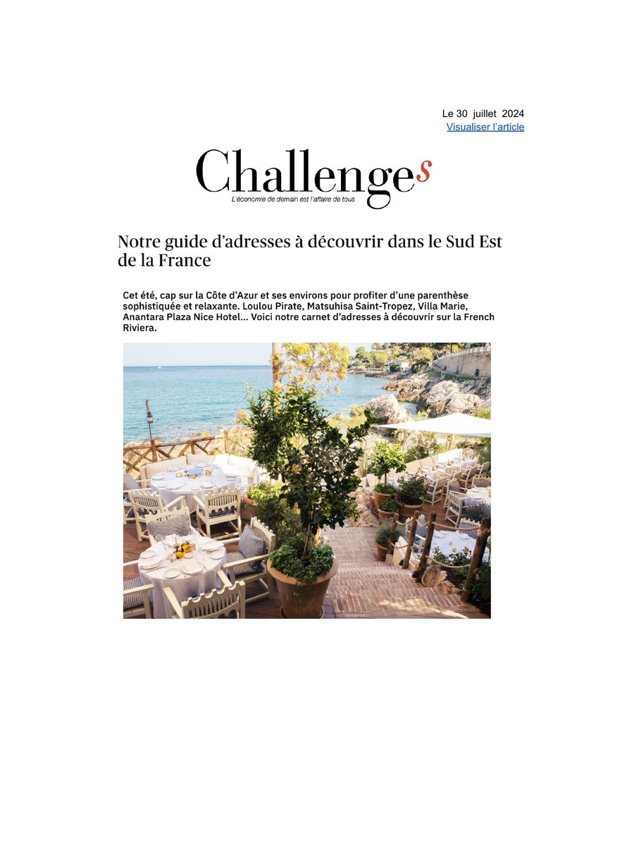 Challenge, Toile Blanche press coverage