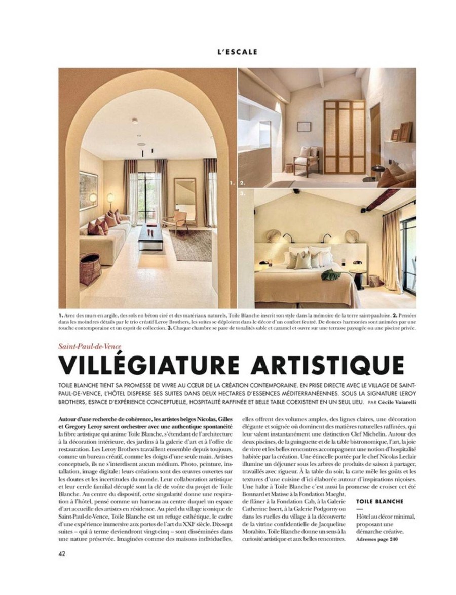 Côte Sud, Toile Blanche press coverage