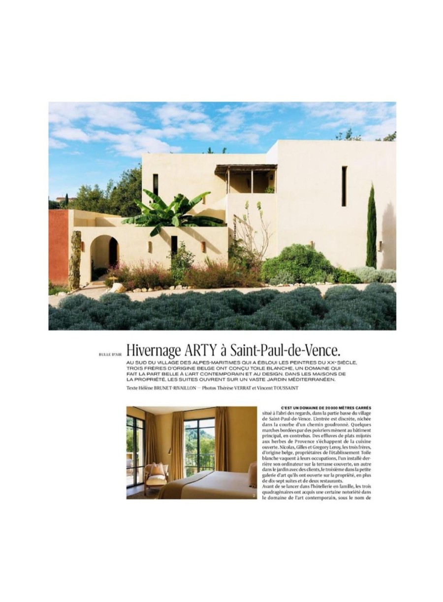 Le Monde, Toile Blanche press coverage