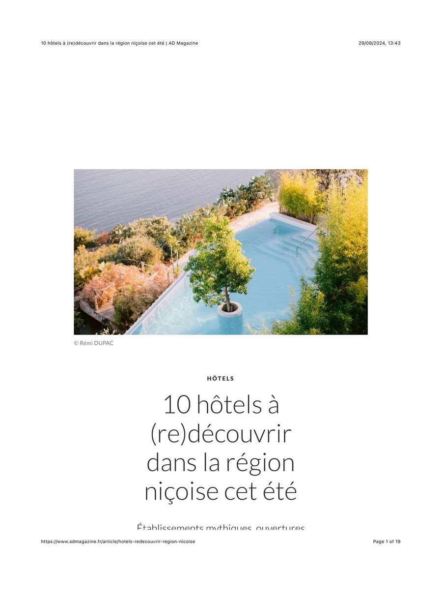 ADMagazine, Toile Blanche press coverage