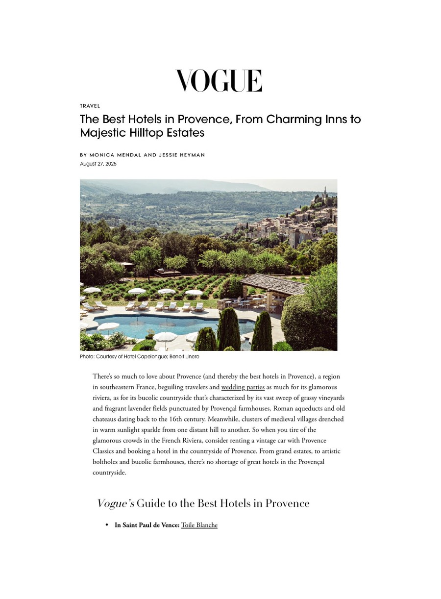 Vogue, Toile Blanche press coverage
