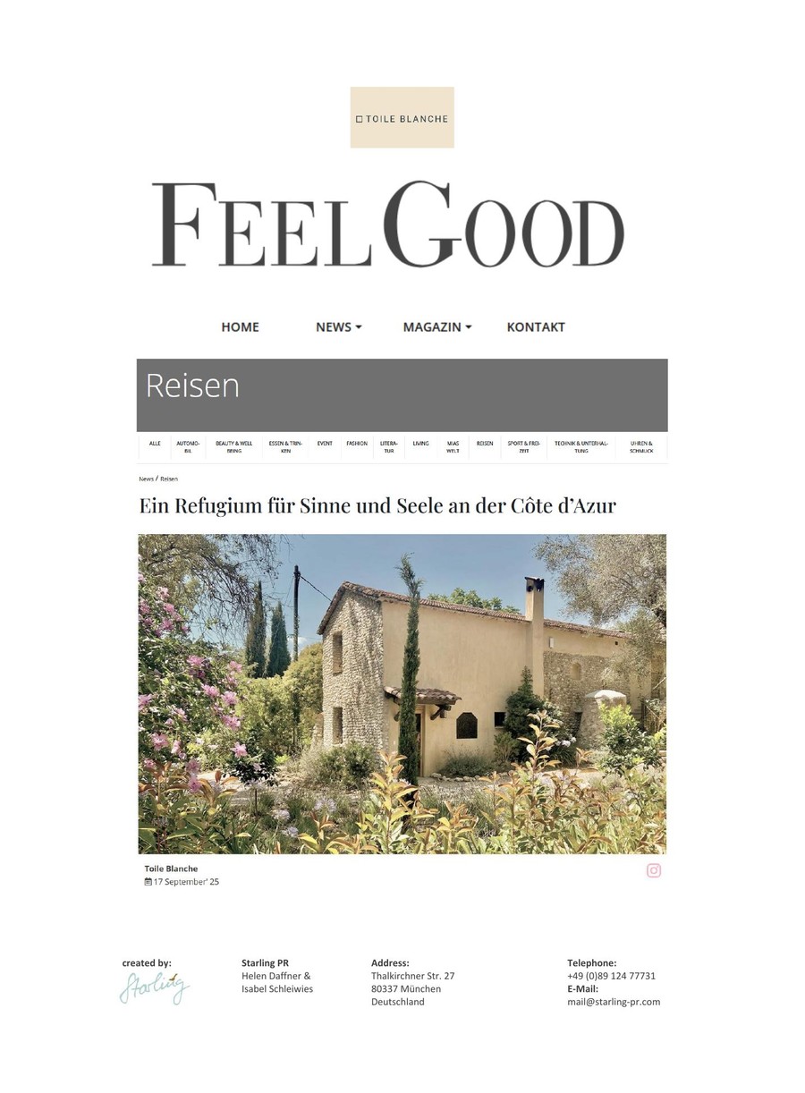 Feel Good Magazin, Toile Blanche press coverage